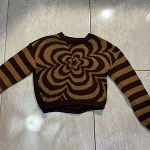 Brown pattern sweater